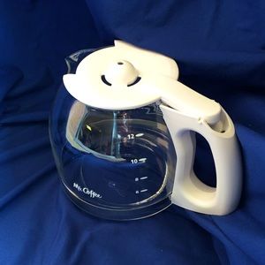 Mr. Coffee Replacement 12-Cup Glass Pot, White